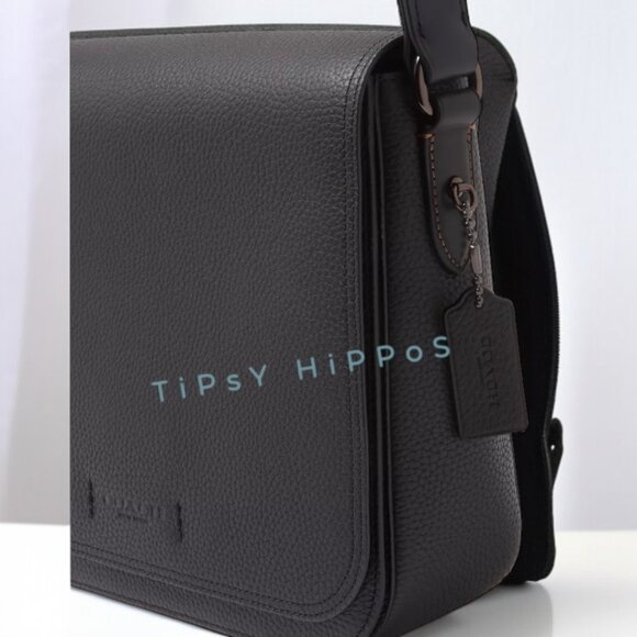 NEW!!! Coach Pebbled Leather Gotham Messenger Bag 27! - Picture 3 of 14